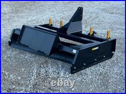 84 Box Scraper Grader Scarifier Attachment Skid Steer Tractor 3PT CAT 1 Hitch