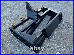 84 Box Scraper Grader Scarifier Attachment Skid Steer Tractor 3PT CAT 1 Hitch