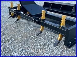 84 Box Scraper Grader Scarifier Attachment Skid Steer Tractor 3PT CAT 1 Hitch