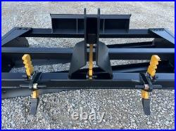 84 Box Scraper Grader Scarifier Attachment Skid Steer Tractor 3PT CAT 1 Hitch