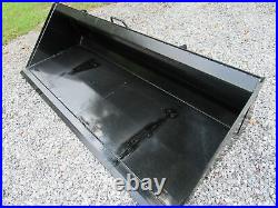 84 Low Profile Smooth Dirt Bucket Attachment Fits Skid Steer Loader QuickAttach