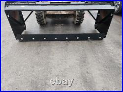 8' Skid Steer Snow Pusher Box Heavy Duty Backdrag Pullback Bobcat CAT Case
