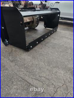 8' Skid Steer Snow Pusher Box Heavy Duty Backdrag Pullback Bobcat CAT Case