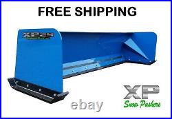 8' XP24 BLUE SNOW PUSHER Skid Steer Loader FREE SHIPPING