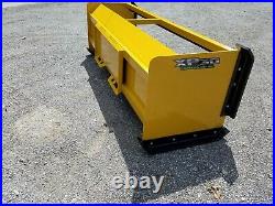 8' XP30 CAT YELLOW SNOW PUSHER WithPULLBACK BAR -Skid Steer Loader FREE SHIPPING