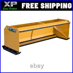 8' XP30 snow pusher boxes with pullback bar skid steer bobcat FREE SHIPPING