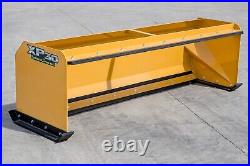 8' XP30 snow pusher boxes with pullback bar skid steer bobcat FREE SHIPPING