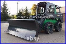 96 CID HD SNOW PLOW ATTACHMENT Hydraulic Angle Blade Bobcat Skid Steer Loader