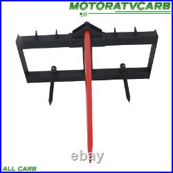 ALL-CARB 49 Hay Bale Spear Skid Steer Tractor Loader Quick Tach 3000lb
