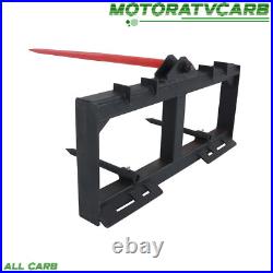 ALL-CARB 49 Hay Bale Spear Skid Steer Tractor Loader Quick Tach 3000lb