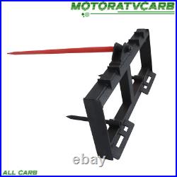 ALL-CARB 49 Hay Bale Spear Skid Steer Tractor Loader Quick Tach 3000lb