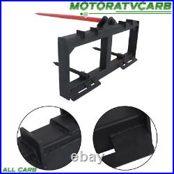 ALL-CARB 49 Hay Bale Spear Skid Steer Tractor Loader Quick Tach 3000lb