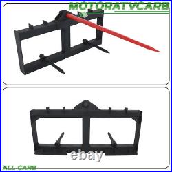 ALL-CARB 49 Hay Bale Spear Skid Steer Tractor Loader Quick Tach 3000lb