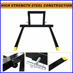 Adjustable 3 Point Quick Hitch Pallet Fork Category 1 Tractor Carry Forks Mover