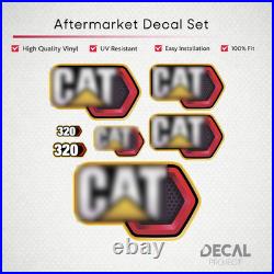 Aftermarket Decal Set for Caterpillar 320 Next Gen Excavator Kit