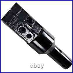 Auger Adapter 2 Inch Hex Female to 2 Inch Round Male for Skid-Steer Loader