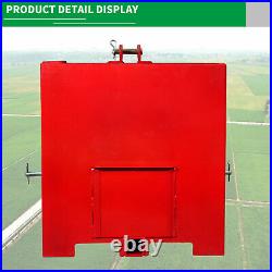 Ballast Box 3 Point Category 1 Tractor Attachment Hitch Counterweight Red Holder