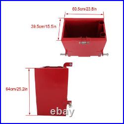 Ballast Box 3 Point Category 1 Tractor Loader 2 Quick Hitch Receiver 800 lbs