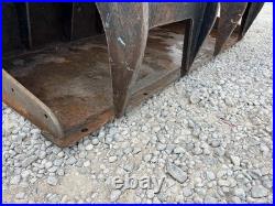 Blue Diamond 66? Severe Duty Grapple Bucket Dual Grapple Fits Skid Steer Loader