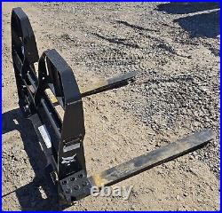 Bobcat Brand Standard Duty 2500 Pound Pallet Forks fits Skid Steer Quick Connect
