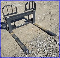 Bobcat Brand Standard Duty 2500 Pound Pallet Forks fits Skid Steer Quick Connect