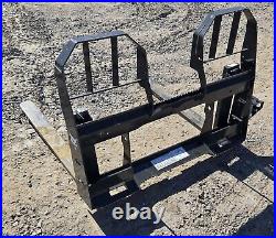 Bobcat Brand Standard Duty 2500 Pound Pallet Forks fits Skid Steer Quick Connect