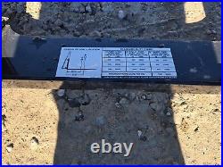 Bobcat Brand Standard Duty 2500 Pound Pallet Forks fits Skid Steer Quick Connect