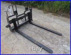 Bradco 48" Walk-Through Pallet Forks For Skid Steer – 5,500 Lb Capacity, Universal Fit