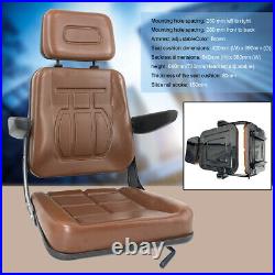 Brown Seat For Excavator, Forklift, Skid Loader, Backhoe, Dozer, Telehandler armrest