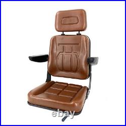 Brown Seat For Excavator, Forklift, Skid Loader, Backhoe, Dozer, Telehandler armrest