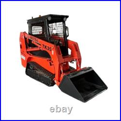 CFG Mini Skid Steer Track Loader 27HP Diesel Kubota Engine 1.4Ton Crawler Loader