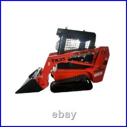 CFG Mini Skid Steer Track Loader 27HP Diesel Kubota Engine 1.4Ton Crawler Loader