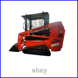 CFG Mini Skid Steer Track Loader 27HP Diesel Kubota Engine 1.4Ton Crawler Loader