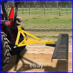 Category 1 Tractor Rock Rake 3 Point Soil Gravel Lawn Compact Tractor 60'