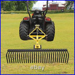 Category 1 Tractor Rock Rake 3 Point Soil Gravel Lawn Compact Tractor 60'