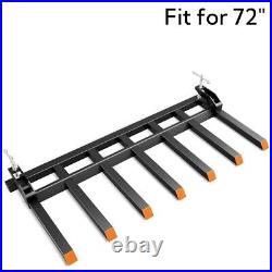 Clamp on Debris Forks Heavy Duty for 72 Buckets Skid Steers Tractors 5500lbs