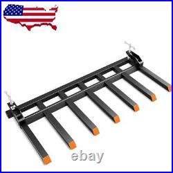 Clamp on Debris Forks fit 72 Loader Buckets Skid Steers Tractors Quick Attach