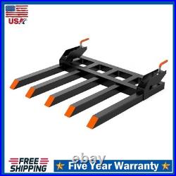Clamp on Debris Forks to 48 Bucket, Tractor Skid Steer Pallet Forks Heavy Duty