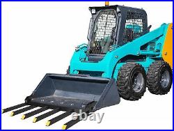 Clamp on Debris Forks to 60 Bucket 4000lb Attachments Loader Skid Steer Tractor