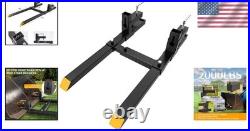 Clamp on Forks for Tractor Attachments 2000lbs Capacity