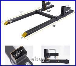 Clamp on Forks for Tractor Attachments 2000lbs Capacity