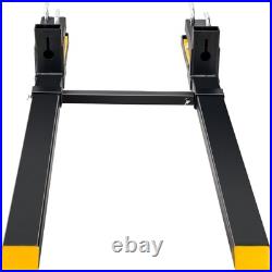 Clamp on Pallet Forks 4000 lbs Tractor Forks 60 Adjustable Bucket Forks