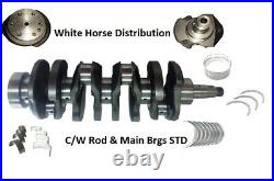 Crankshaft C/W Set of Main, Rod and Thrust Bearings Fits Case 410 skid steer