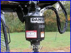 Danuser 1025 PRO Series Hex Auger Drive with 12 Dirt Bit Fits Skid Steer Loader