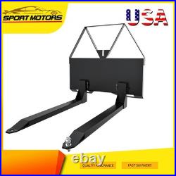 Durable Skid Steer 50 Forks Quick-Tach Attachment for Easy Loading Heavy Duty