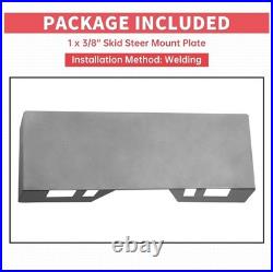 Effortless Installation 3/8 Quick Attach Plate for Bobcat & Kubota Tractors