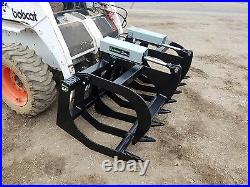 Es 66 Grapple New Skid Steer Quick Attach Brush Grapple Tractor Loader
