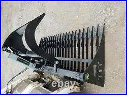 Es 72 Rock Bucket Grapple, Skid Steer Quick Attach Loader Tractor Free Shipping