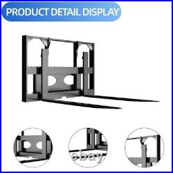 FREE SHIP 40 Skid Steer Pallet Fork Attachment 37 Blades Heavy Duty 4000lbs