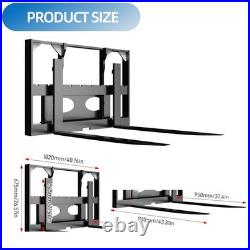 FREE SHIP 40 Skid Steer Pallet Fork Attachment 37 Blades Heavy Duty 4000lbs